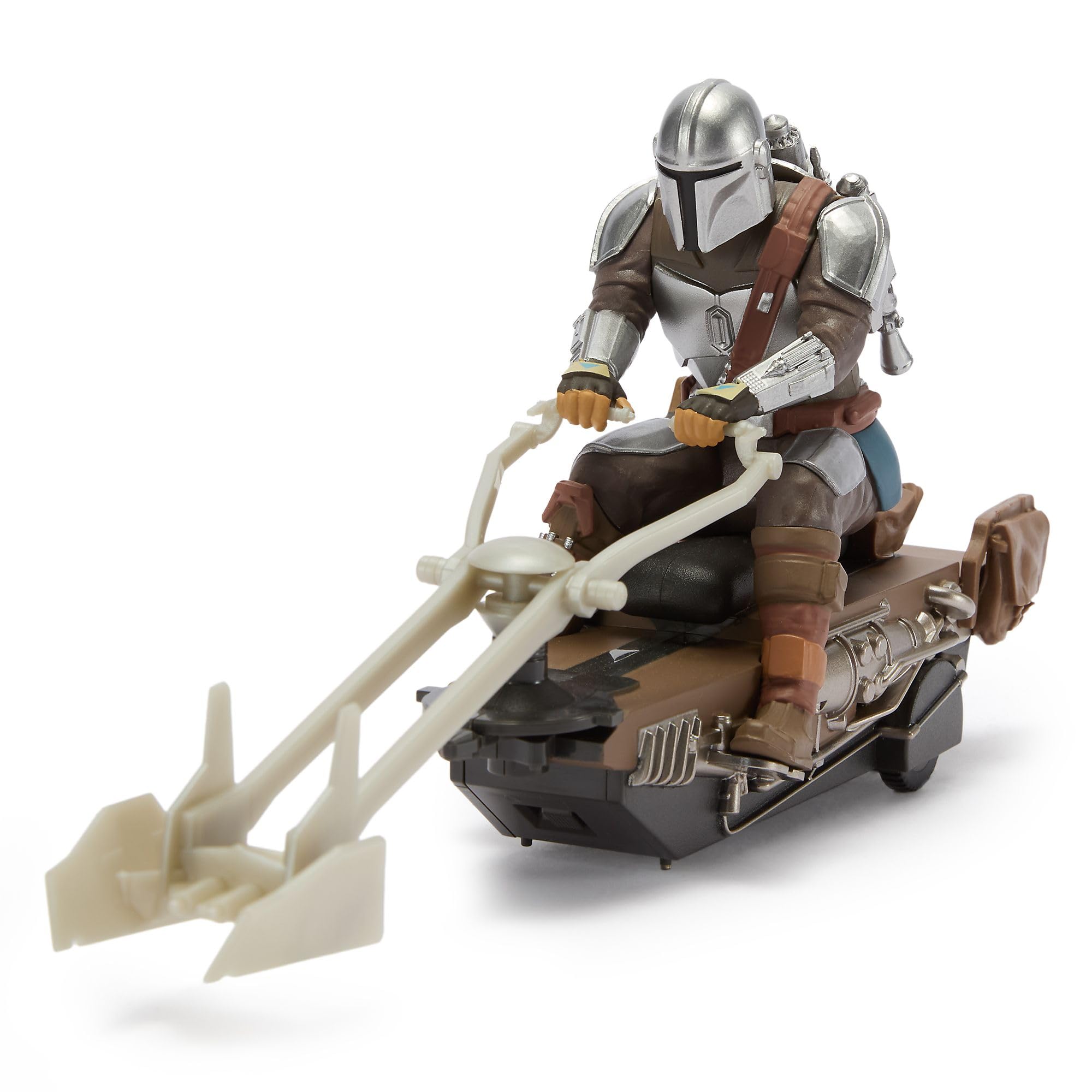 Disney Store Official, Star Wars, The Mandalorian, vehículo de Control Remoto, Moto Speeder de El Mandaloriano con Grogu