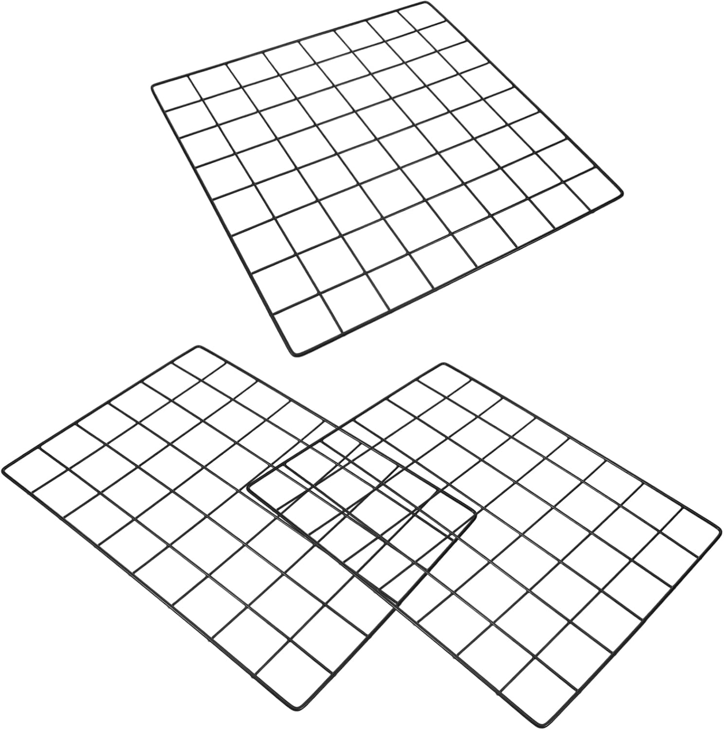 3pcs Wire Wall Grid Panel Display Grid Wall Decor Diy Photo Hanging Photo Frame Organizer