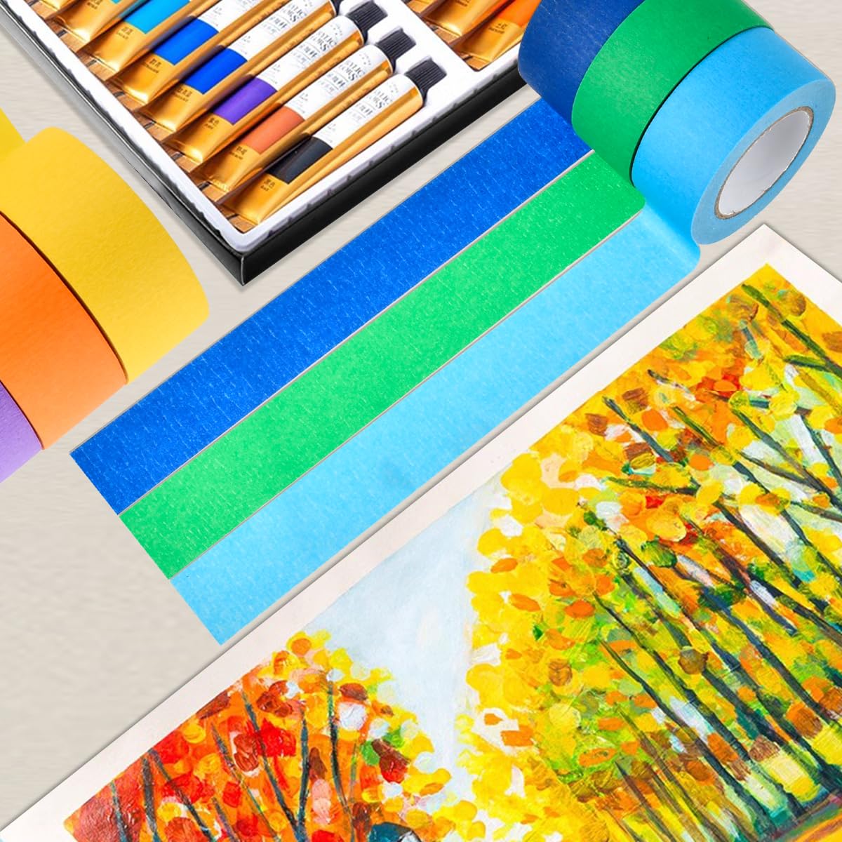 10 Rollen Schwarzes Abdeckband - Temperaturbeständiges Washi Tape Für DIY, Malerei & Bastelprojekte