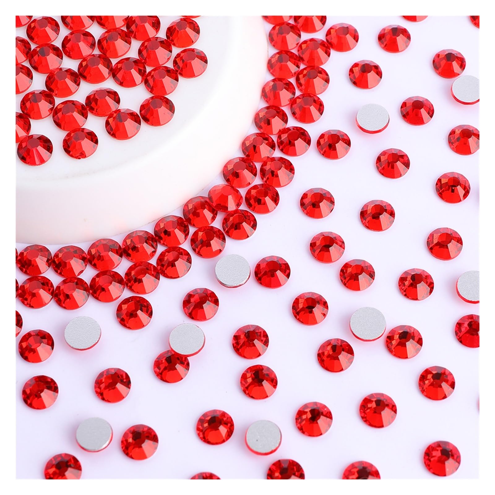 Glass Nail Art Rhinestones Glitter Round Flatback Crystal SS6 SS20 Manicure