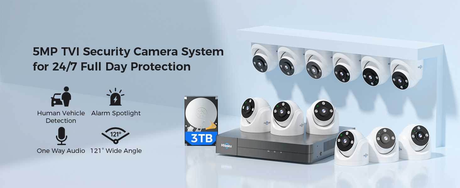 Amazon.com : Hiseeu 12 Channel Wired Security Camera System with