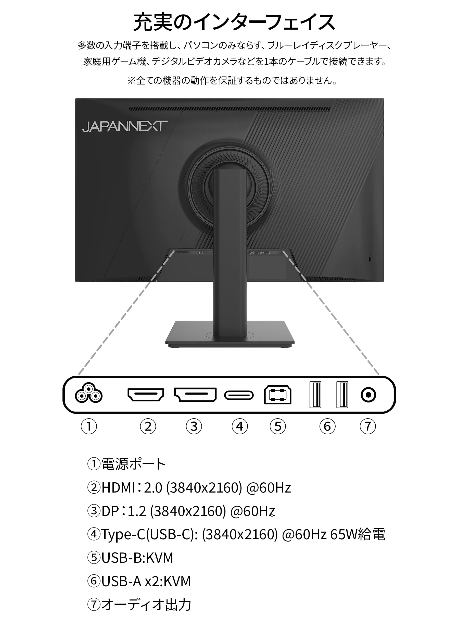 JAPANNEXT 27型 4K IPSモニター JN-i270U-C65W Amazon.co.jp限定】JAPANNEXT 27インチ IPSパネル搭載 4K(3840x2160