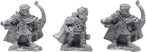 Juego de ladrón de 3 etapas de 3 piezas – 100% peltre sin plomo – Miniaturas clásicas de fantasía para juegos de mesa de 1.102 in – Fabricado en