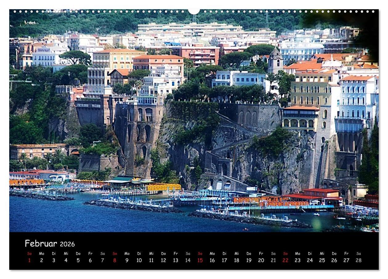 Amalfiküste 2026 (Wandkalender 2026 DIN A2 quer), CALVENDO Monatskalender: Amalfi, Sorrent, Positano - Italien von der schönsten Seite (CALVENDO Orte)