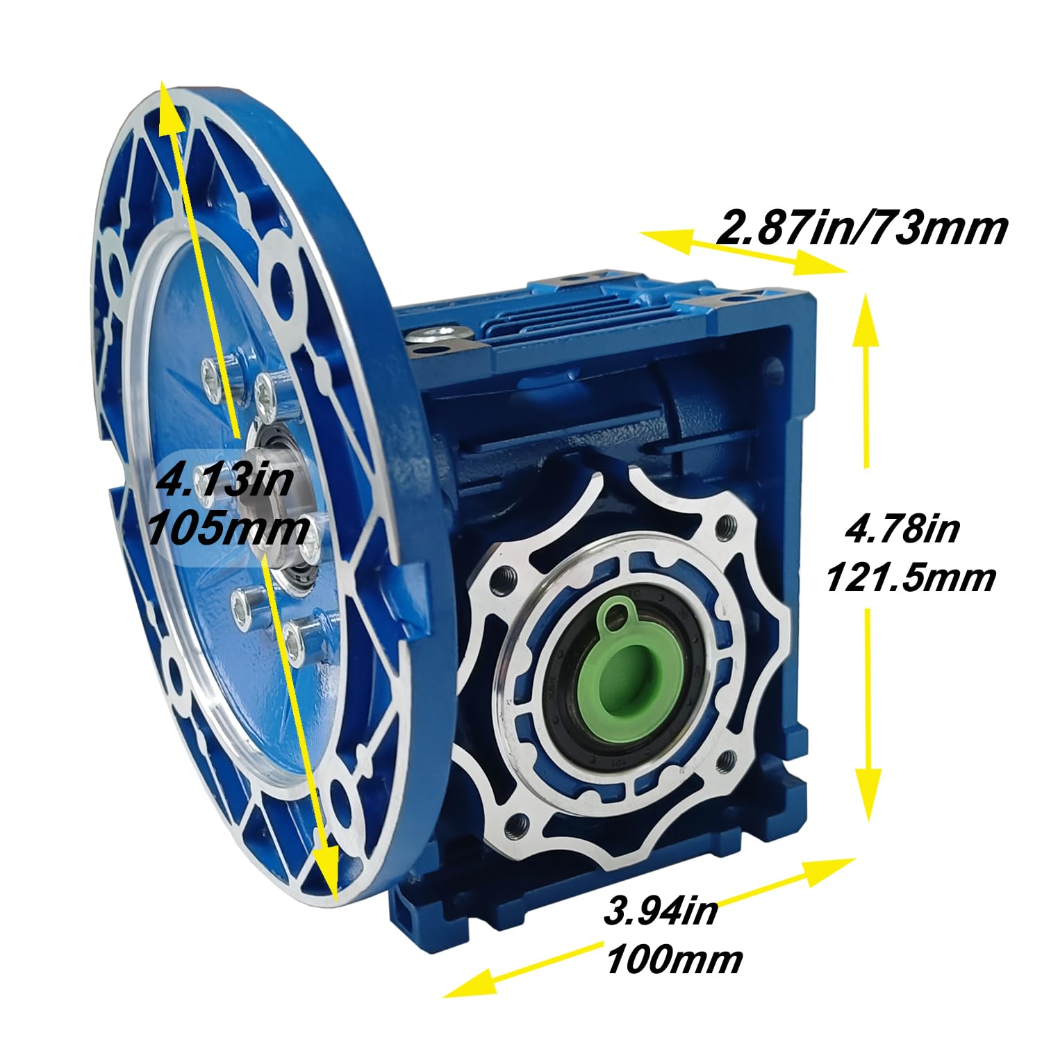 PreAsion RV040 Worm Gear Reducer Ratio 40:1 Square Type Worm Gearbox Speed Reducer with Motor Special Reducer