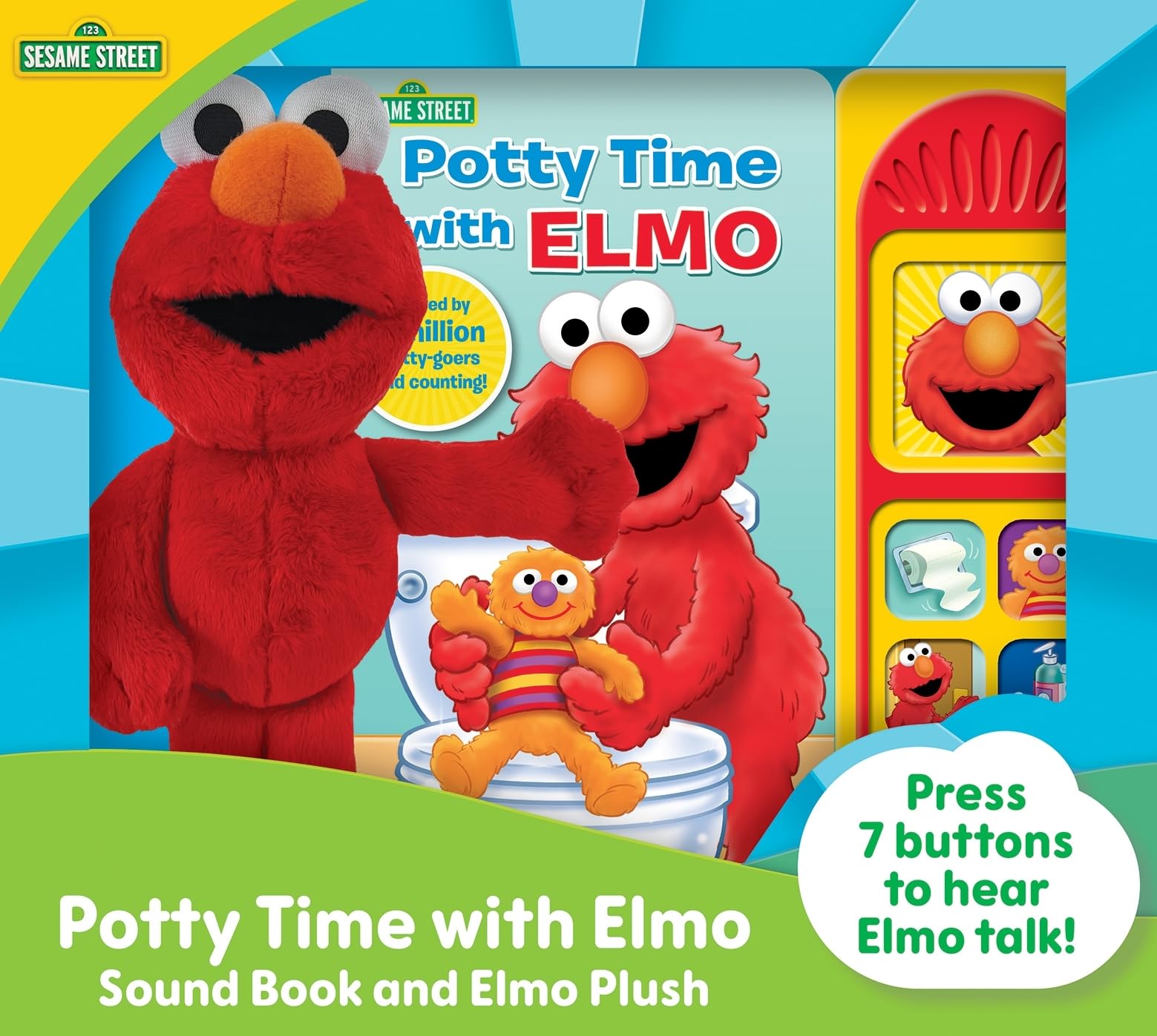 Sesame Street Potty Time With Elmo Potty Training Sound Book