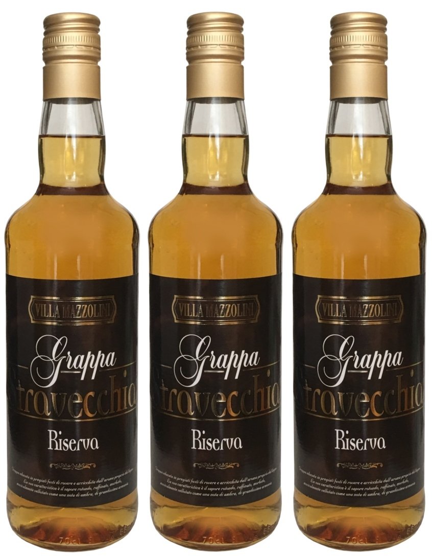 Villa Mazzolini Grappa Stravecchia Riserva (3 x 0,7l) - 38% Vol