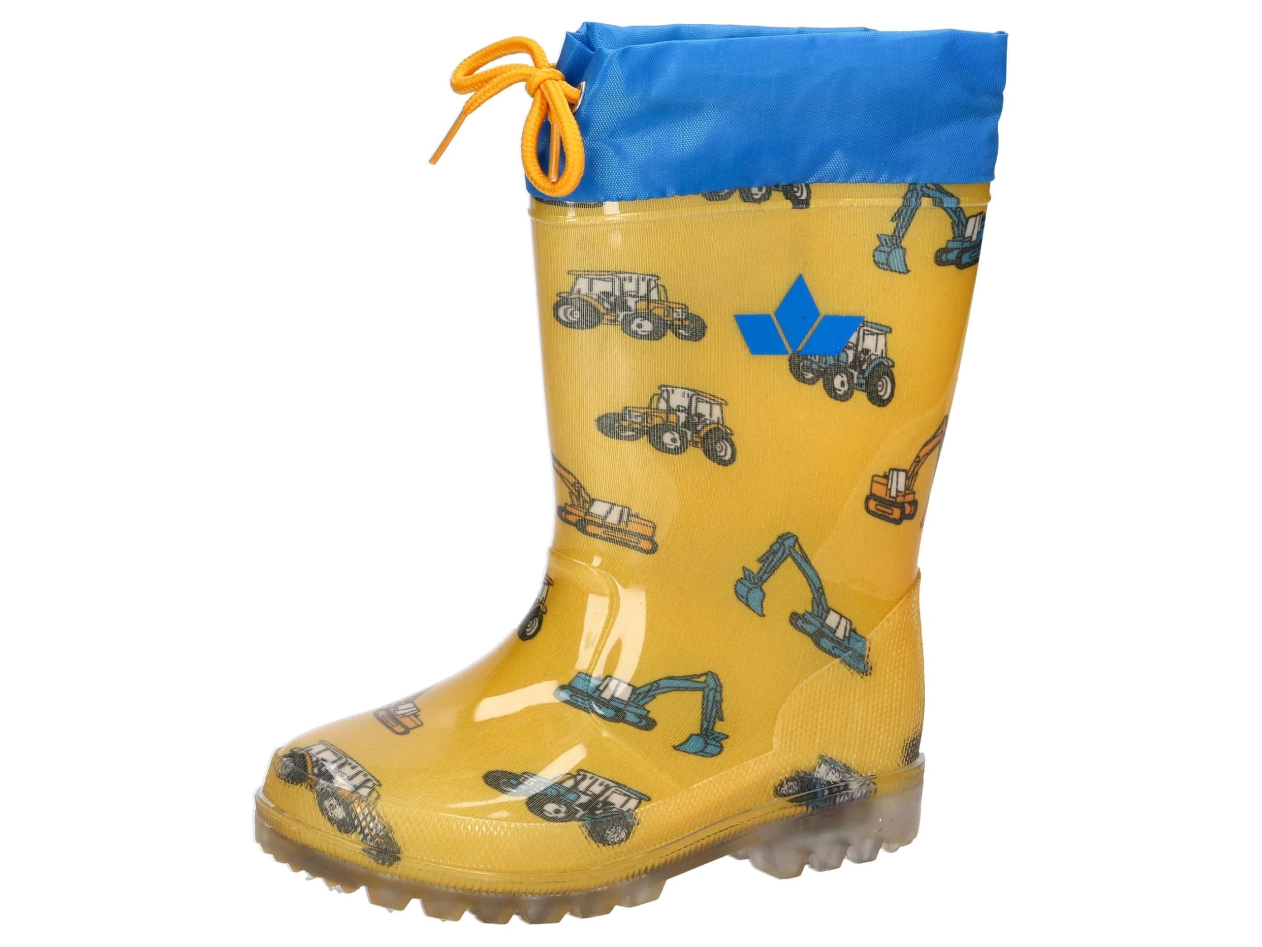 Lico Unisex Kids Power Blinky Wellington Boots, Yellow blue, 11.5 UK Child