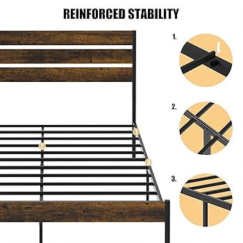 お盆セール！！REPOLAR Bed Time Story8点まとめ売リ Shintenchi Queen Size Bed Frame with Steel Slat Support