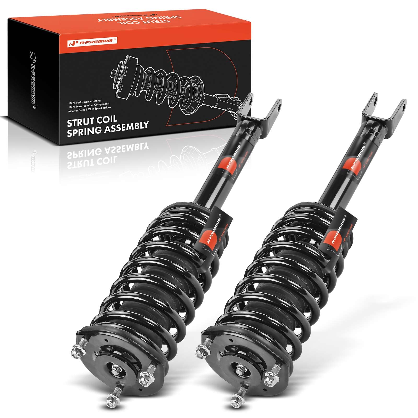 View 1 of ***DAMAGED - SEE NOTES/PICTURES*** A-Premium Front Complete Strut Assemblies with Coil Springs, Set of 2