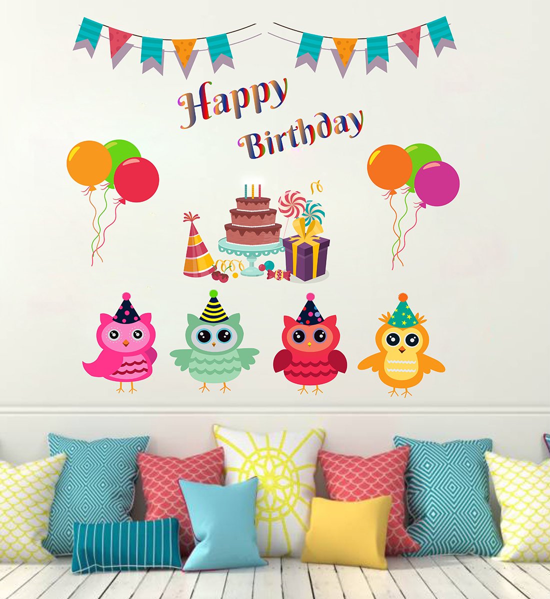 Wallstick Happy Birthday wallstickers (Vinyl 70 cm x 70 cm)-picture-20