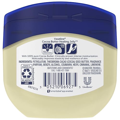 Miniatura 2 de Vaseline Blueseal Rich Conditioning Jelly 7.5 oz - Manteca de cacao paquete de 3 unidades.