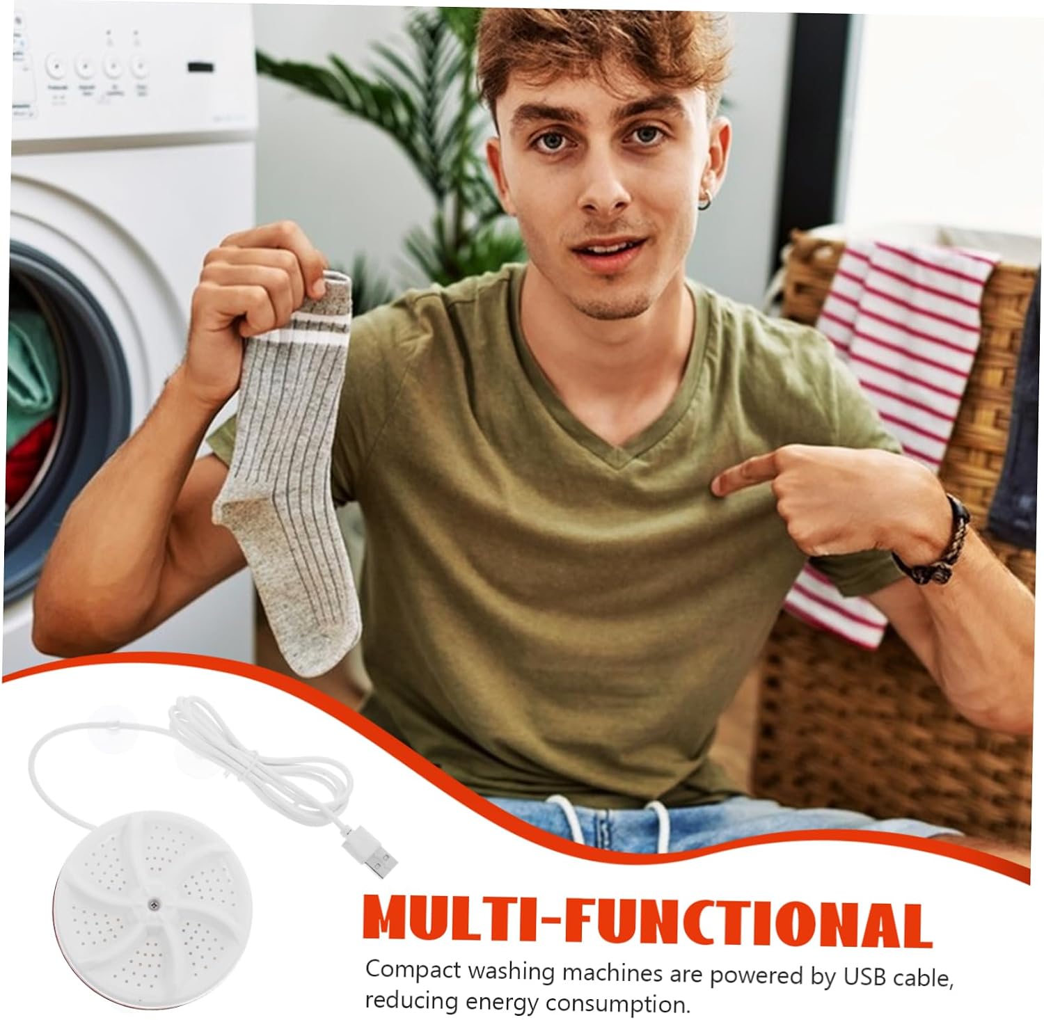 SHOWERORO Portable Washing Machine Rv Mini Washer Underwear Socks Washer Clothes Cleaner Travel Laundry Machine