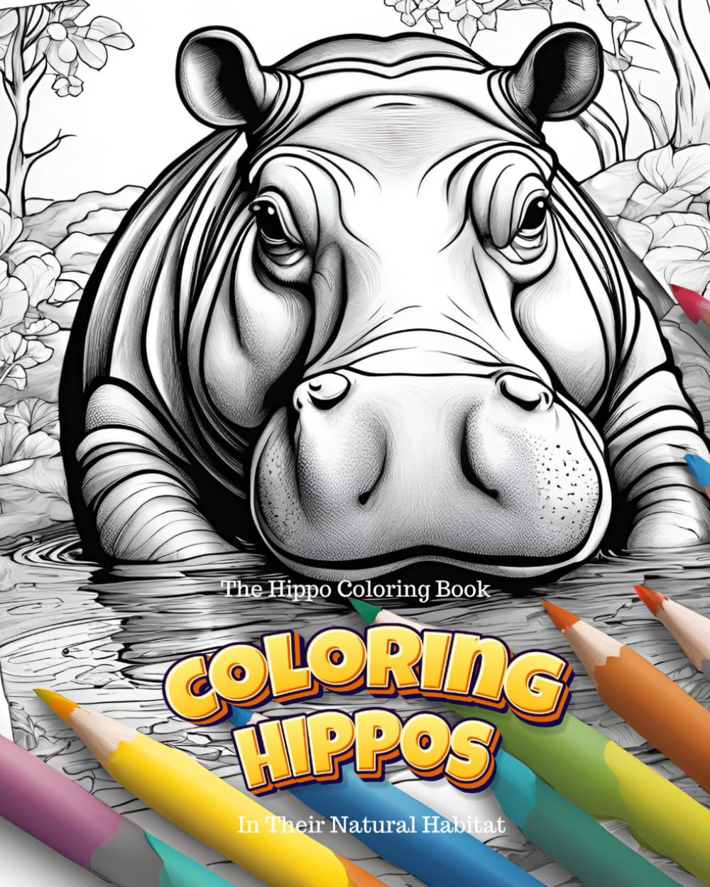 The Hippo Coloring Book: Coloring Hippos In Their Natural Habitat
