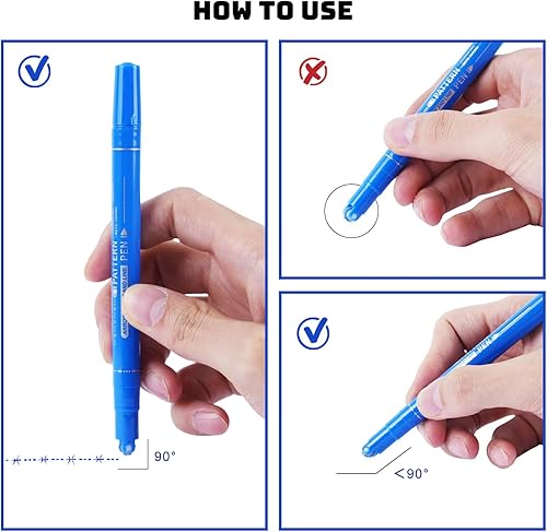 Miniatura 4 de EOOUT 12 bolígrafos curvos, dibuja 10 formas curvas y 12 líneas finas de color, juego de resaltadores de doble cabeza para tomar notas diarias y