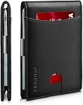 RUNBOX Mens Slim Wallet Larger Capacity with 12 Slots RFID Blocking Minimalist Bifold Front Pocket Wallet for Men with ID Window