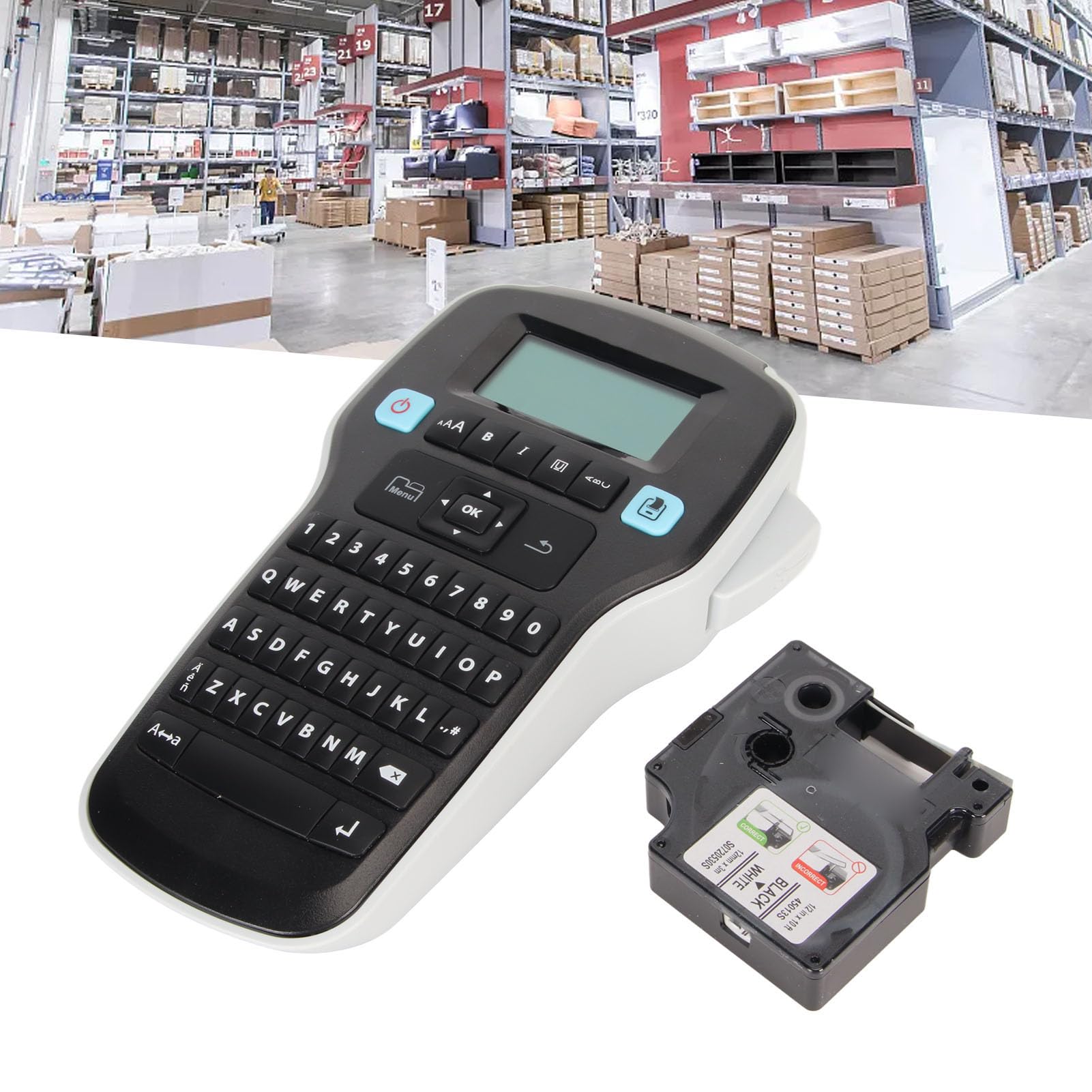 Septpenta Etichettatrice, Etichettatrice Portatile, Stampa Etichette Personalizzate, Tasti Intelligenti One Touch, Ampio Display, Etichettatrice Portatile per L'Industria, la Casa, L'Organizzazione