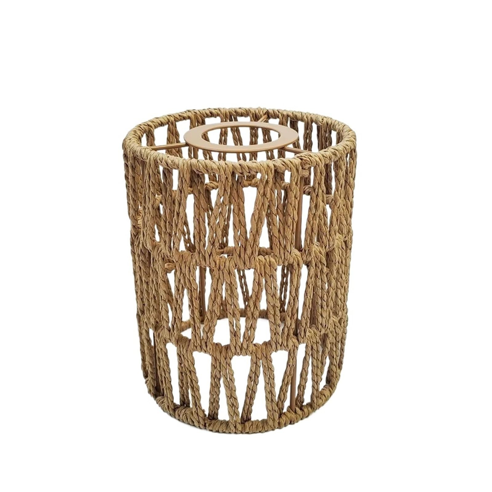 Eezii Style 1 Vintage Pendant Lamp Shade Handwoven Home Decor Light Cover Bohemian Style Ceiling Lamp Woven Lampshade