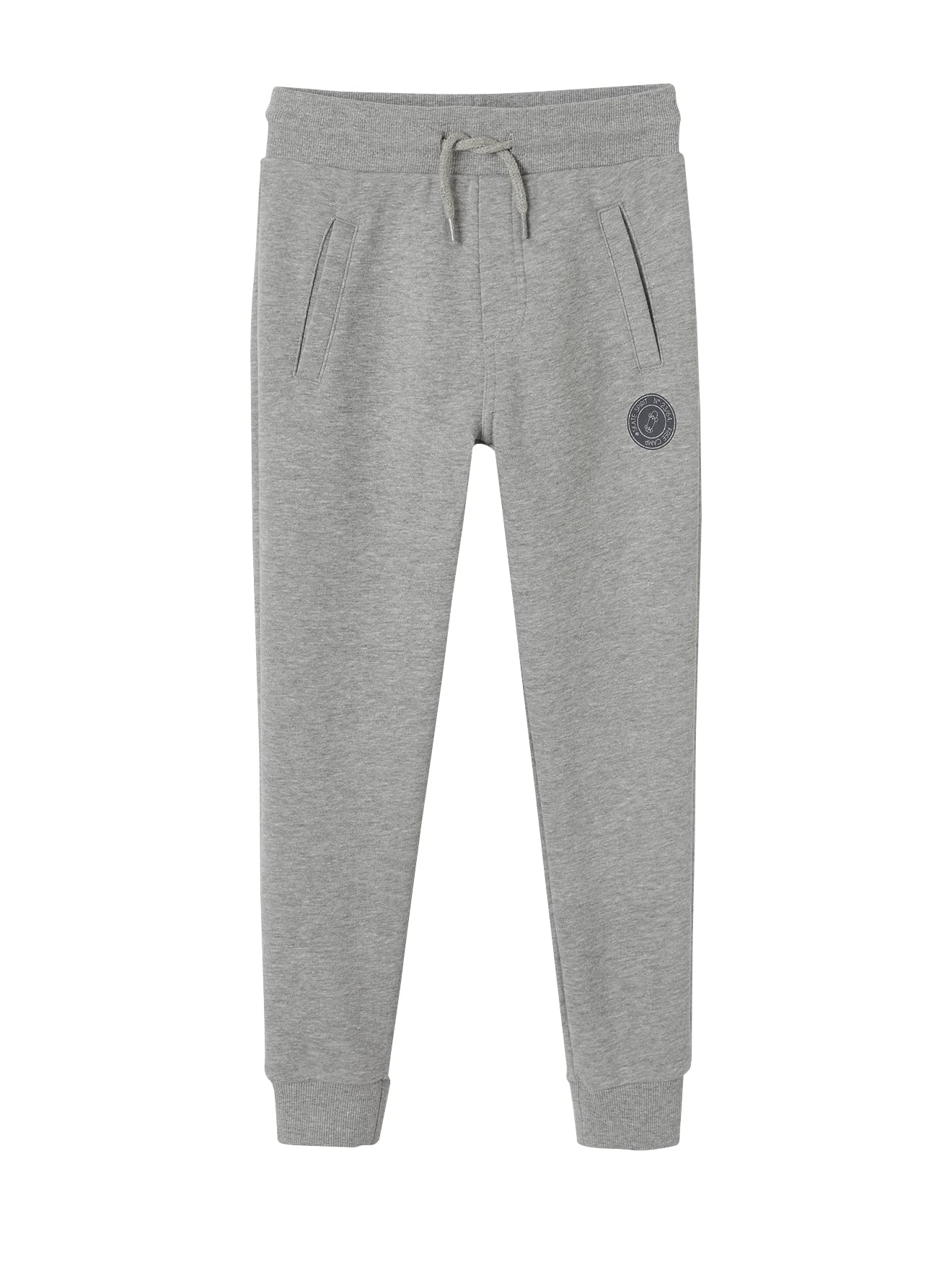 VERTBAUDET Pantalon Jogging garçon en Molleton Gris Moyen chiné 6A