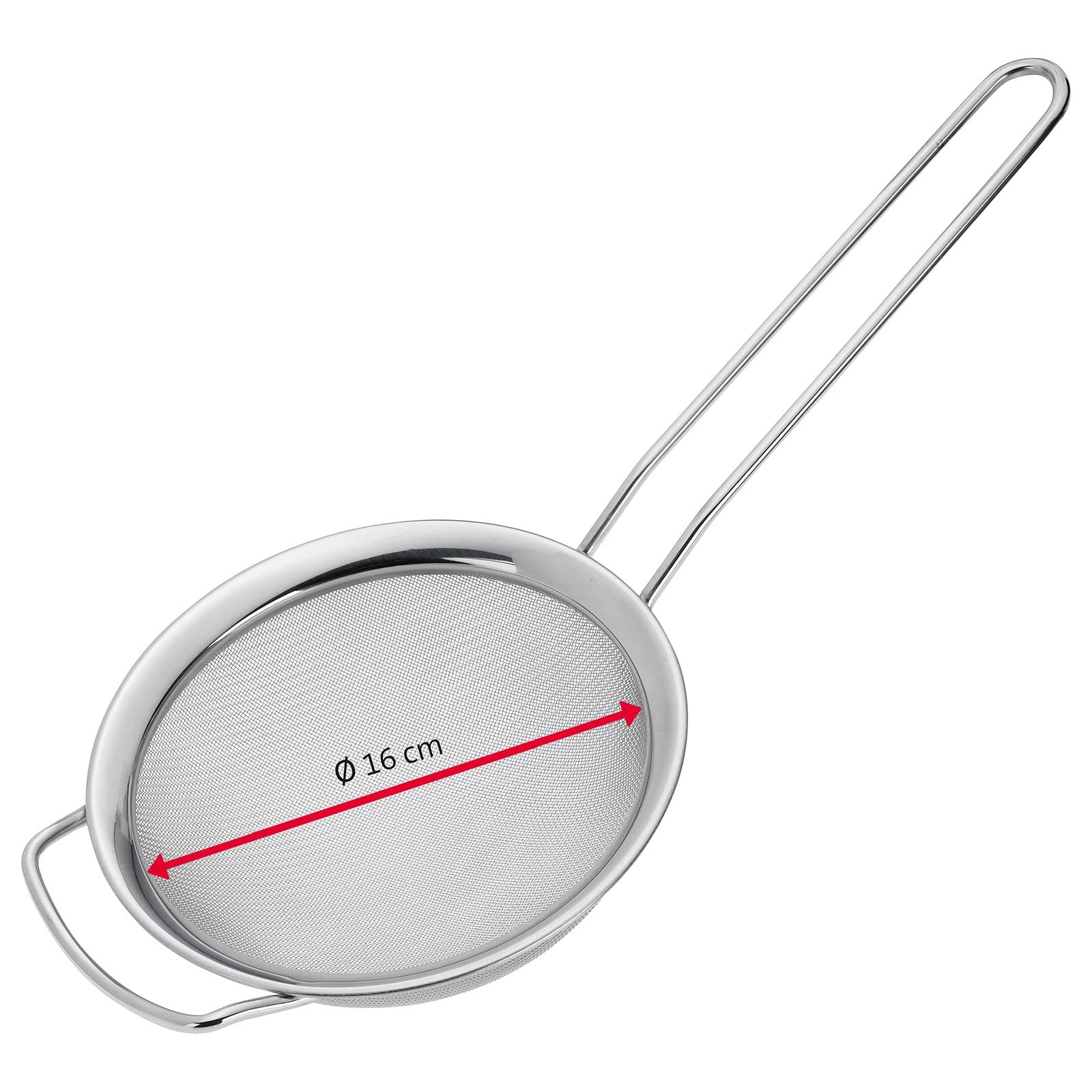 Westmark 2 Haushaltssiebe mit breitem Rand, Picante, ø 16 cm + ø 20 cm, Rostfreier Edelstahl, Silber, 121622E6