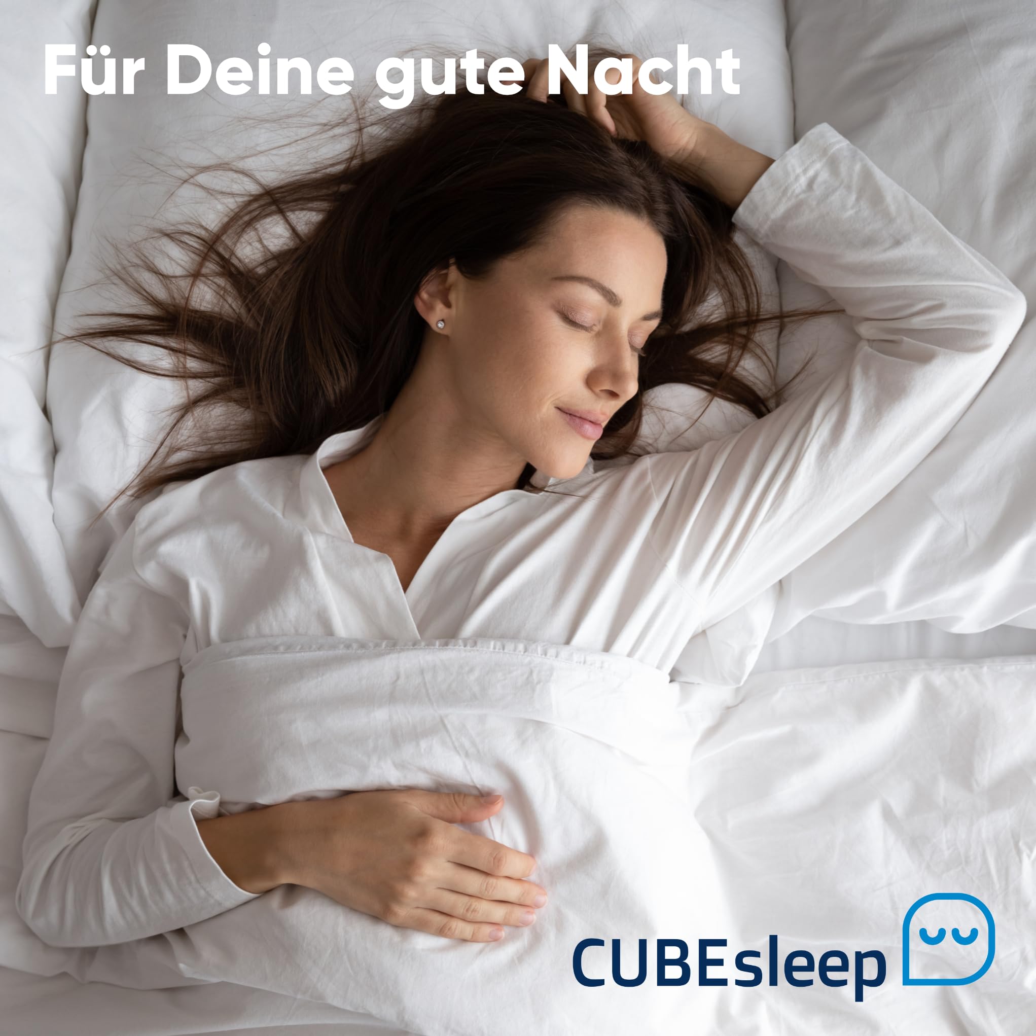 CubeSleep DUOKERN Matratze 140x200, Kaltschaummatratze H2 / H3 Zwei Härtegrade (140 x 200 cm)