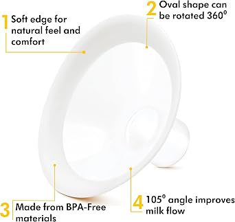 Medela PersonalFit Flex Göğüs Kalkanları - Tüm Medela Göğüs Pompaları ile Uyumlu, XL Beden (30 mm)