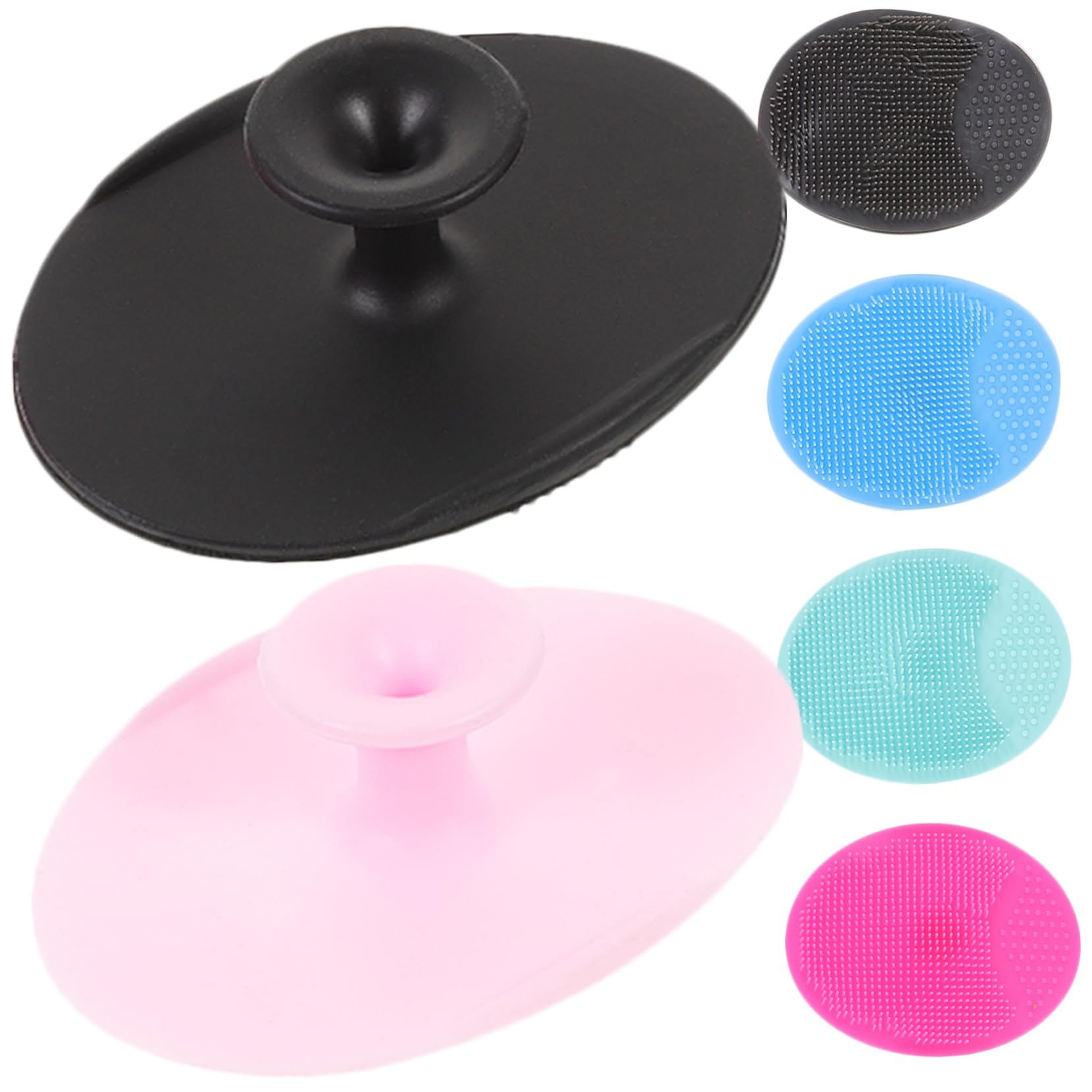 LIFKOME 6Pcs Silicone Face Exfoliator Brush Deep Cleansing Face Scrubber for Gentle Skin Care Multi Color Options for Facial Cleaning and Makeup Removal