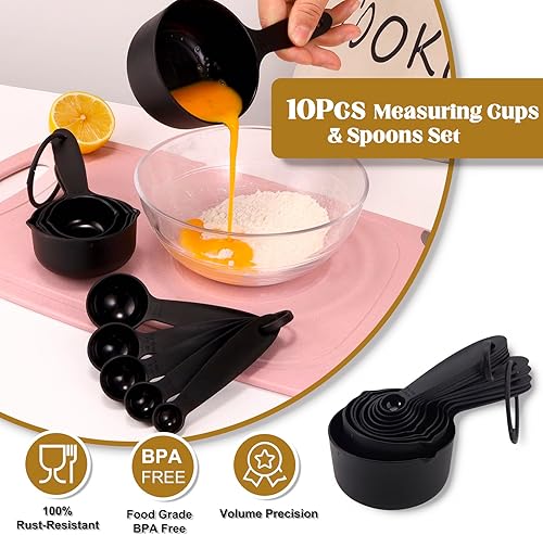 Miniatura 6 de Juego de utensilios de cocina de acero inoxidable, juego de 17 utensilios de cocina de metal con soporte giratorio, juego de espátula de cocina