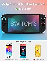 Vista 9 de JSAUX 2-Pack Anti-Glare Screen Protector for Nintendo Switch 2, Matte Tempered Glass Protector Easy to Install with Guiding Frame 9H Hardness