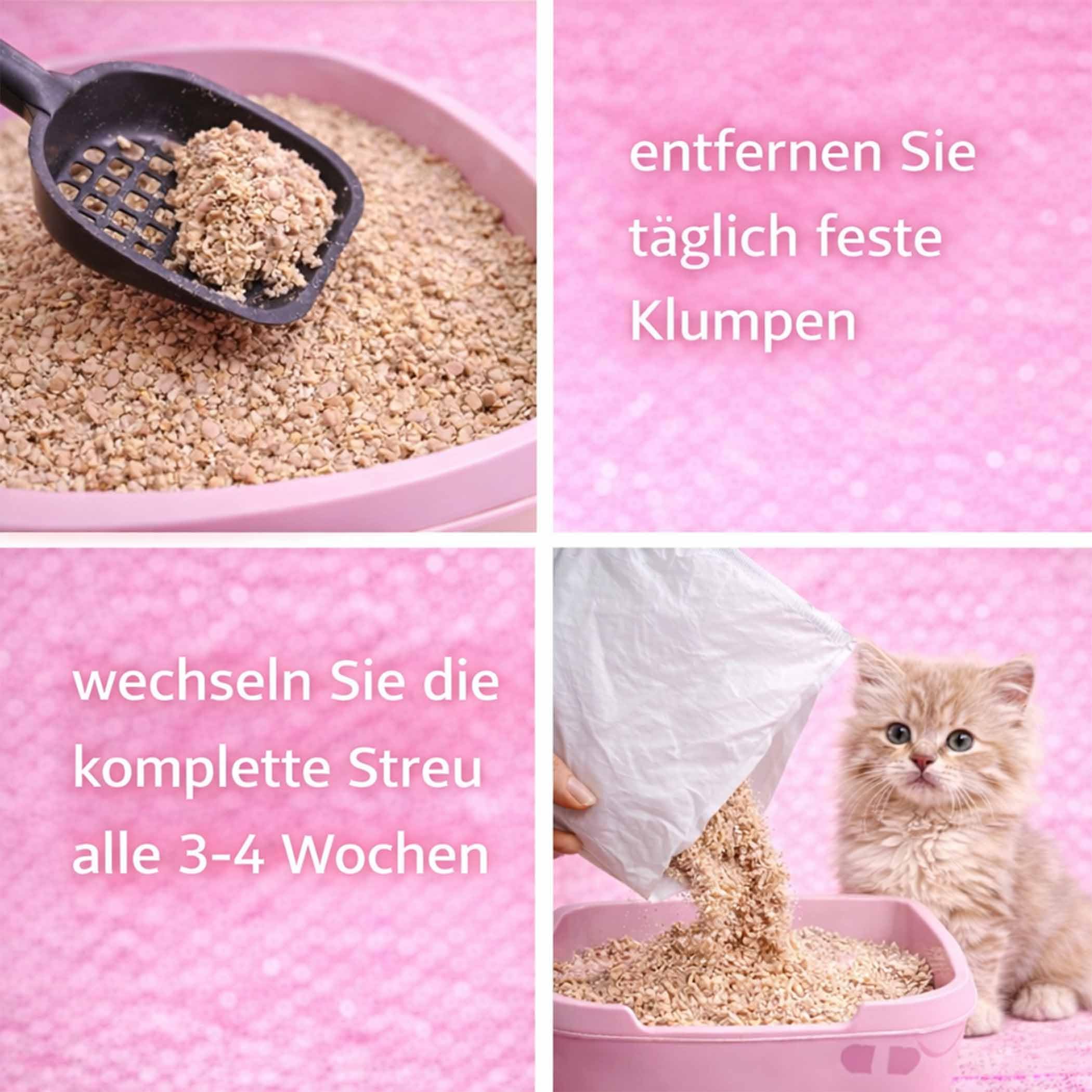 Bio-CATSIL 4x8 l Klumpstreu Katzenstreu klumpend kompostierbar 100% Pflanzenfasern