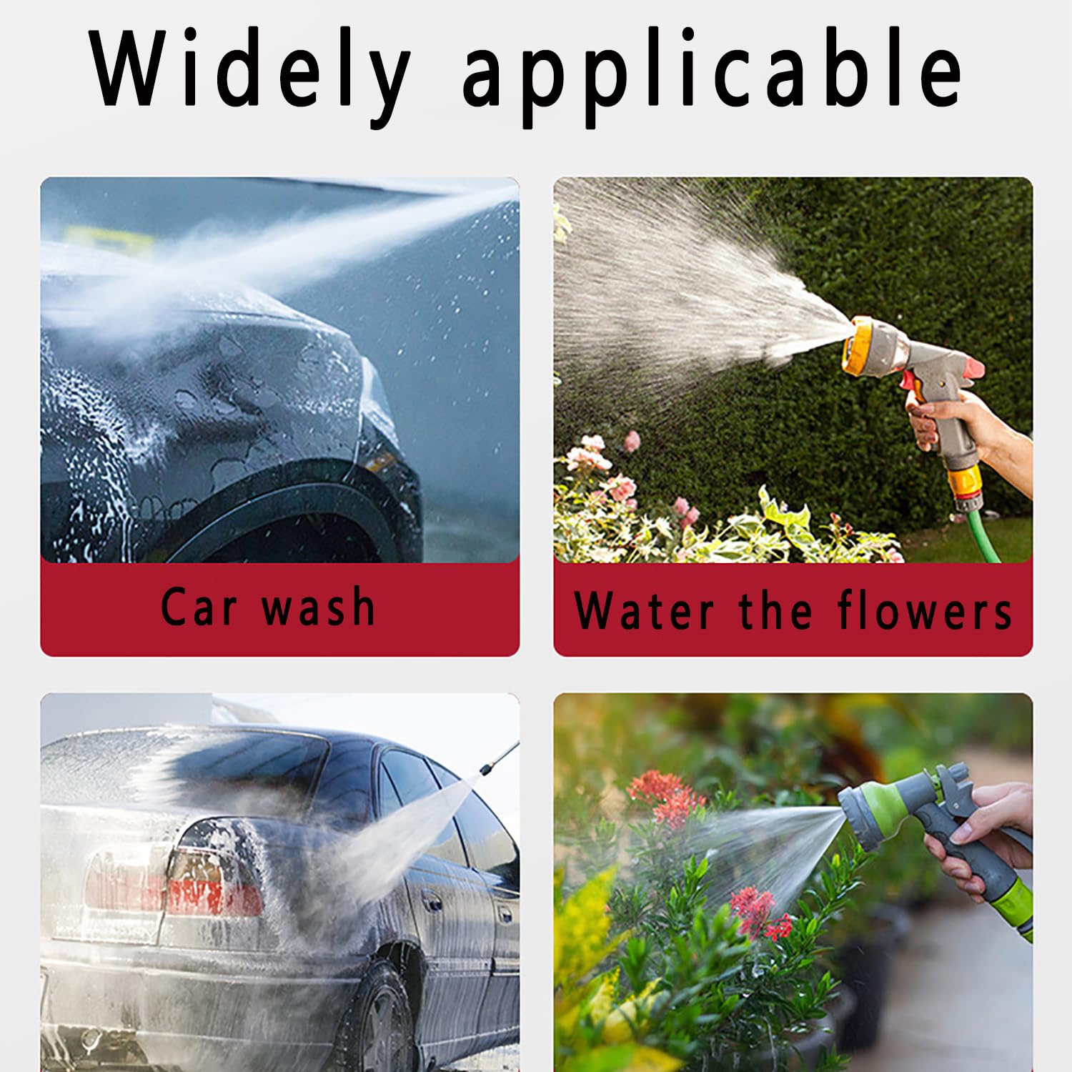 Enrouleur de tuyau automatique, enrouleur de tuyau pour nettoyeur haute pression avec roulements en acier inoxydable pour le lavage de voiture, douches pour animaux de compagnie et nettoyage des sols