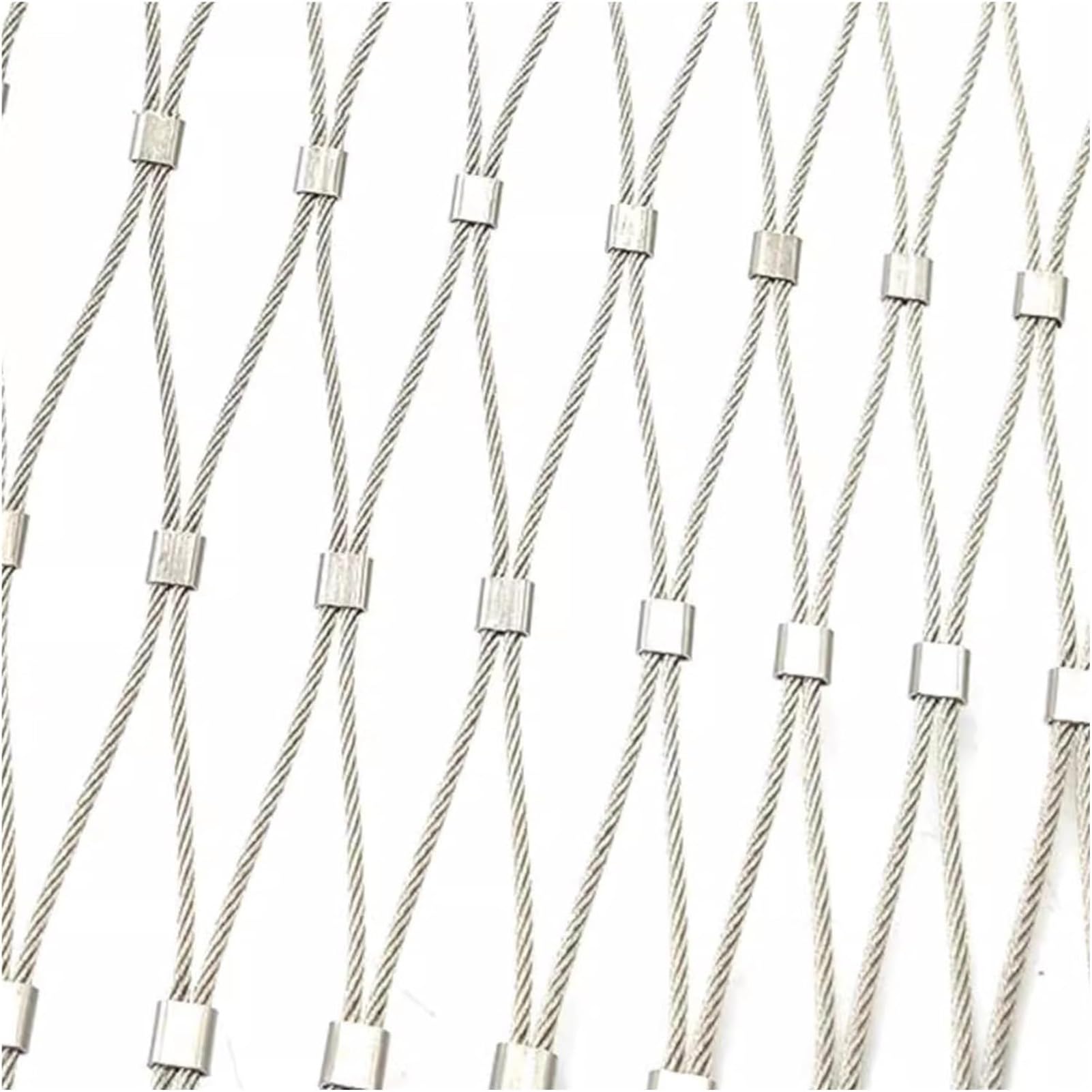 304 Malla de Cuerda de Acero Inoxidable, Red de Protección Redes de Jaulas de Aves de Corral, Metálica Tejida Red Anticaída(0.8x8m/2.62x26.24ft)