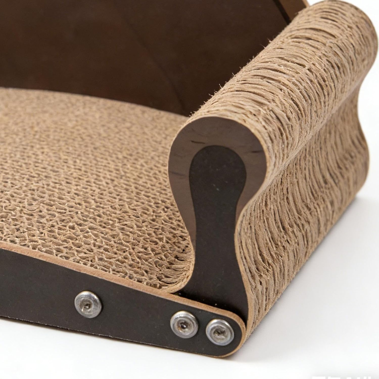 Cat Scratcher Bed - Feline Nest, 1pc Clawing Mat for Couch Defense, Oval Basin with Thick Layer, Animal Supply, Resting Boat for Relaxing, Napping and Playing Games Apartment Indoor Residence