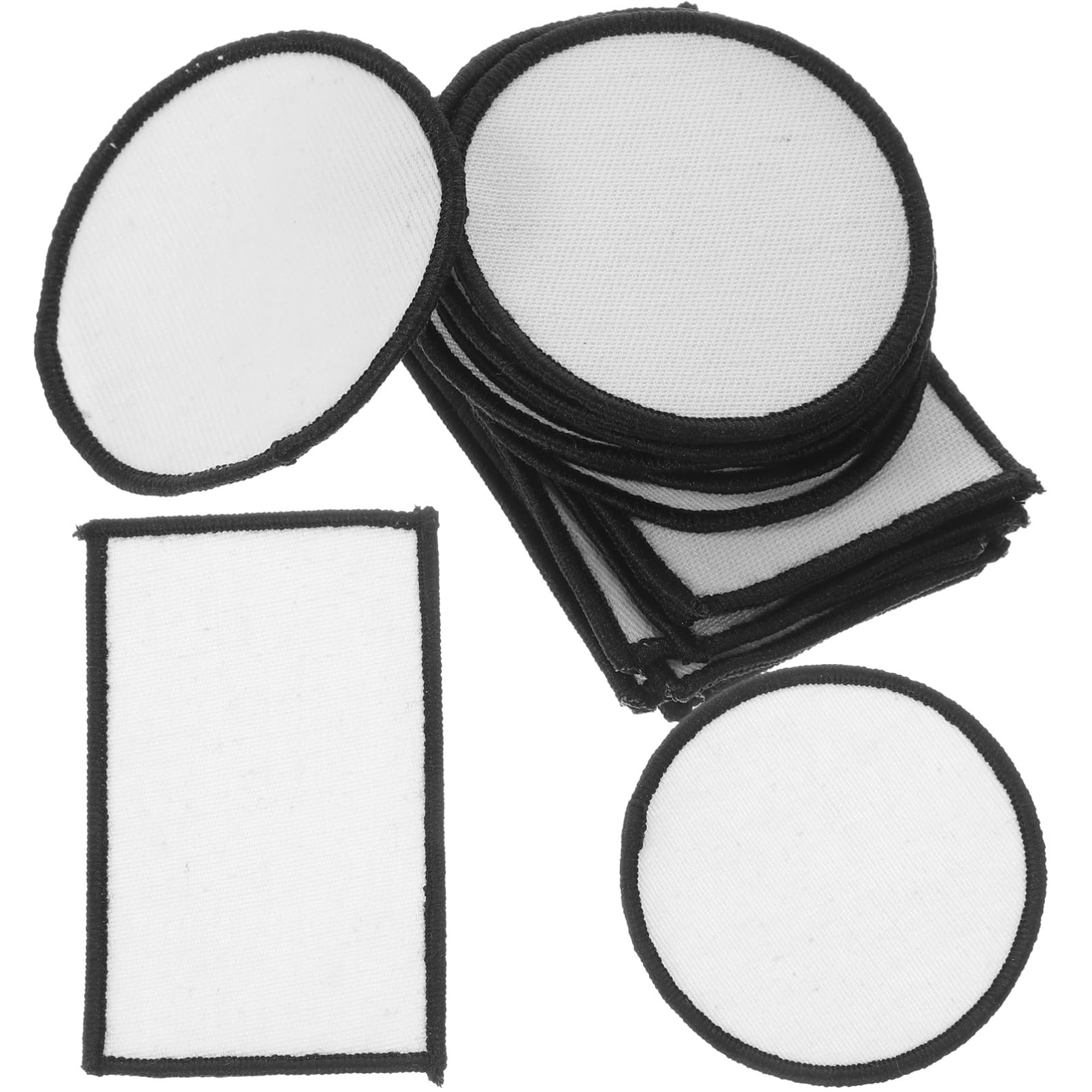 Operitacx 100pezzi Toppe Termoadesive Vuote Per Abbigliamento Patches Ricamati Per Riparazioni e Decorazioni Jeans Borse e Facili Applicare