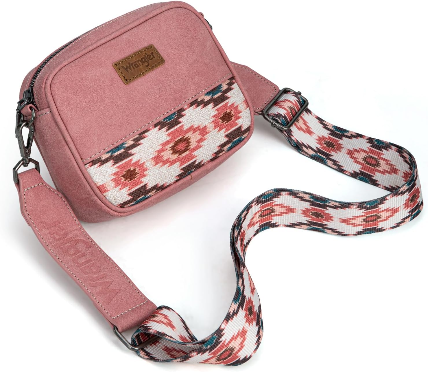 Wrangler Small Crossbody Bags for Women Aztec Mini Purses with Guitar Strap | with Guitar Strap - Image 6