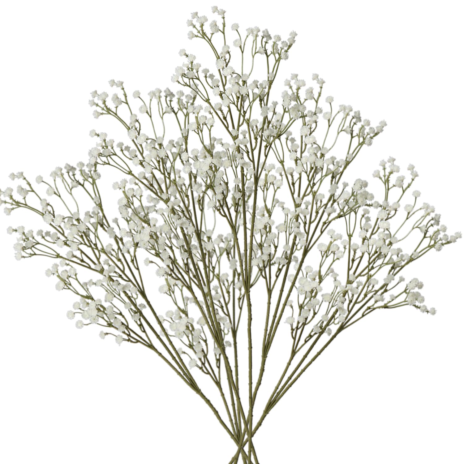 6 pack baby's breath artificial flowers bulk 3 branches faux baby breath plastic flowers fake gypsophila flower arrangement for crafts fake flowers bouquet for wedding home decor cream baby breath