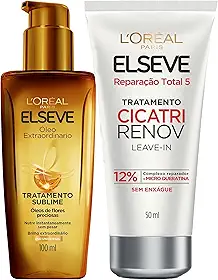 ELSEVE Kit Óleo Extraordinário L'Oréal Paris + Leave-In De Tratamento Cicatri Renov L'Oréal Paris