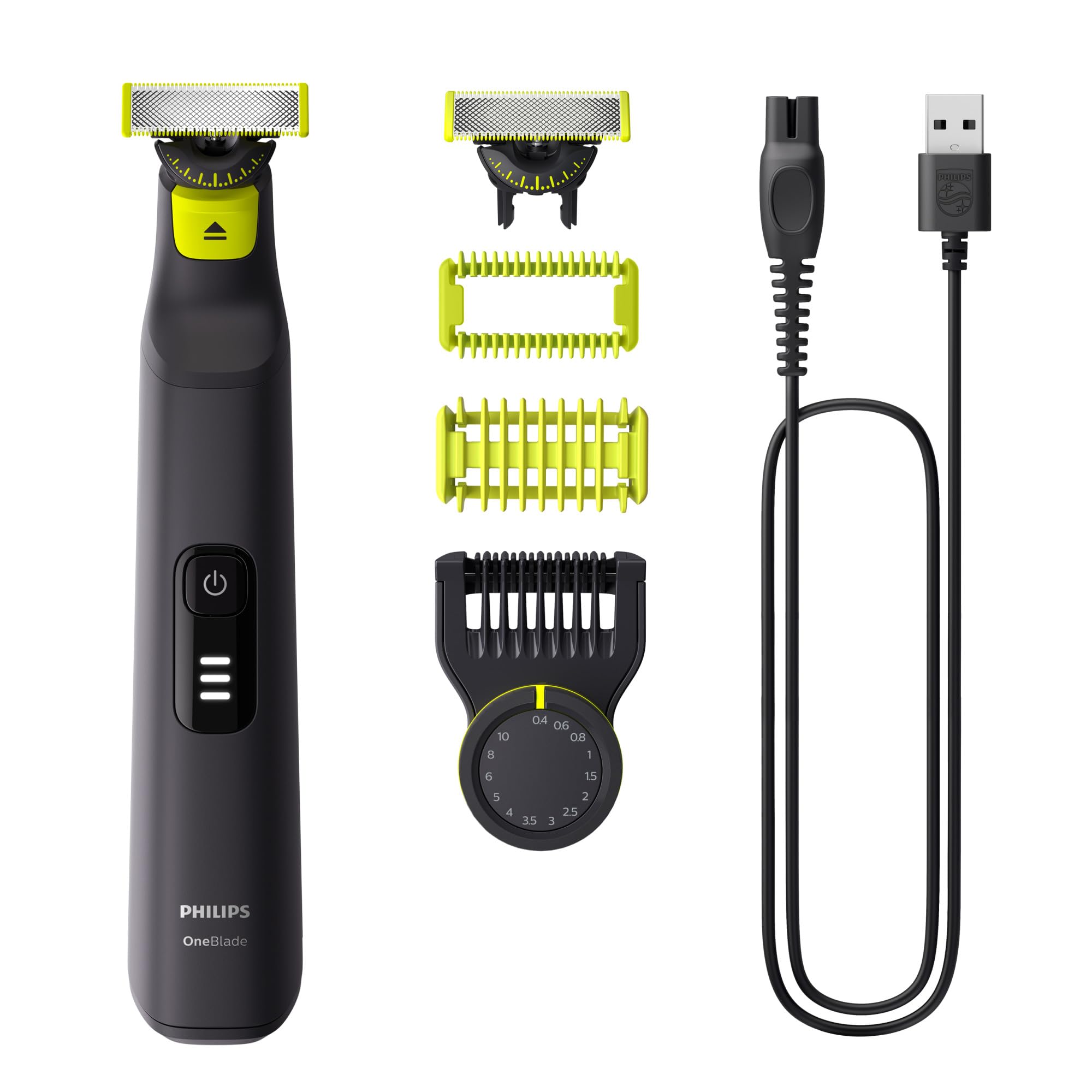 Philips OneBlade 360 Pro Wet & Dry Trim Edge & Shave with the 14 lengths Precision Comb QP6542/15