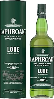 Laphroaig Lore Scotch Islay Single Malt Peated Whisky Rich Chocolate Smoke Chilli Made Using Single Malts Aged from 7 to 21 Years 48 ABV 70cl
