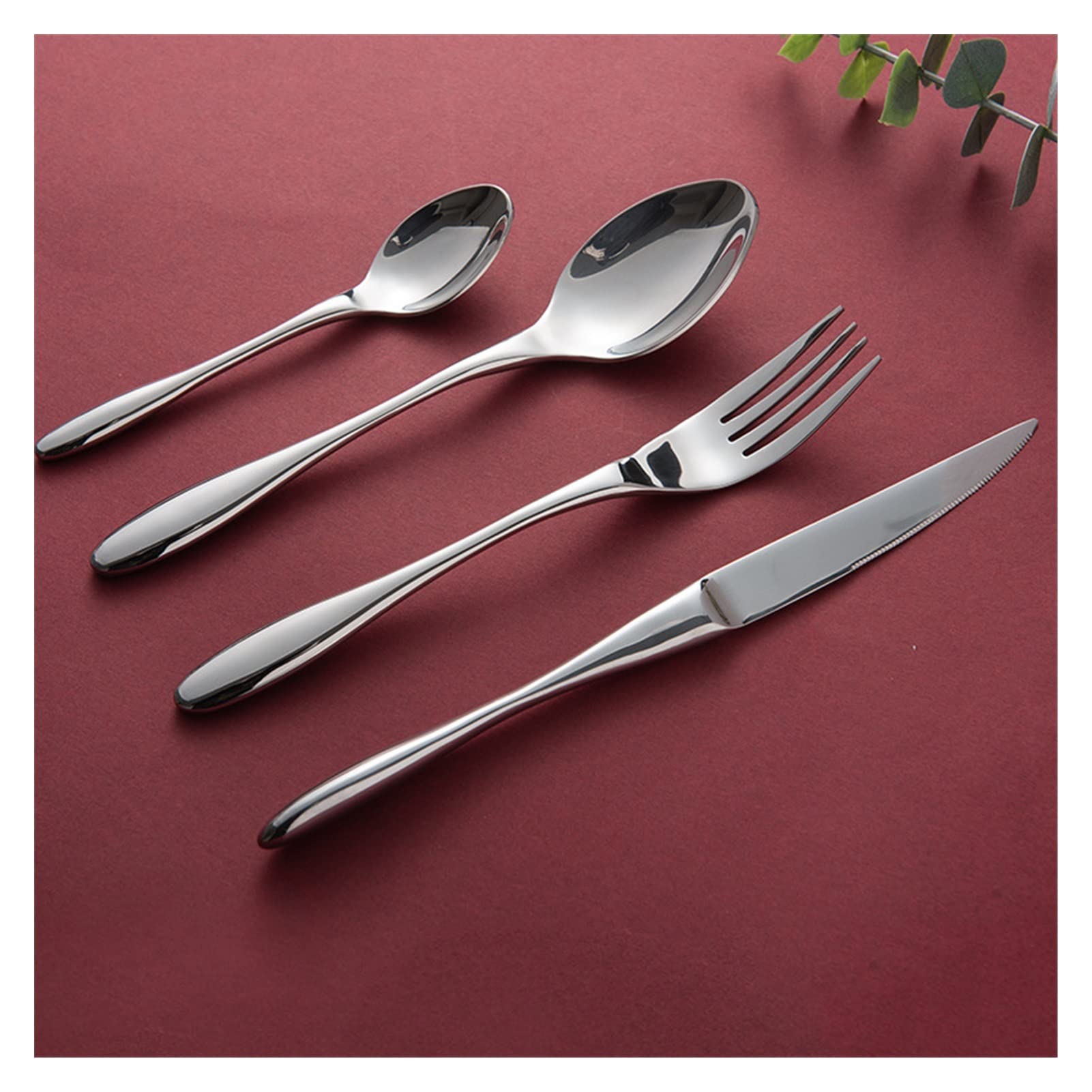Party 18/10 Eco Friendly Acciaio Inox Posate Set Oro Cena Coltello Forchetta Cucchiaio Cucina Stoviglie Set di Stoviglie 4 Pezzi/Set Eccezionale