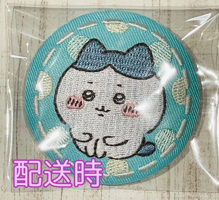 Amazon.co.jp: ちいか ハチワレ 刺繍缶バッジ : おもちゃ