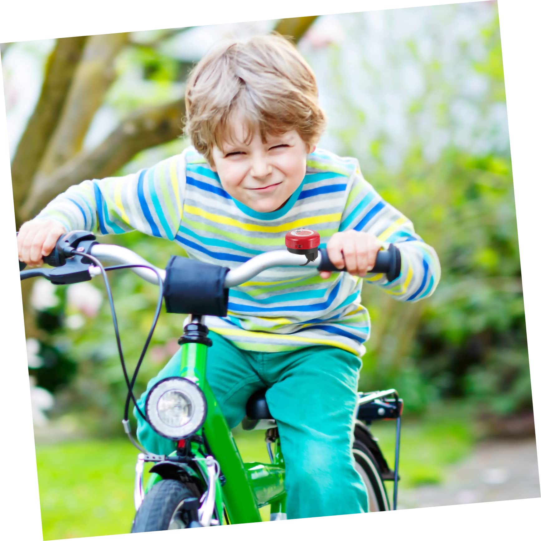 HOLIDYOYO Cartoon Bike Bell Loud Sound Bicycle Ring for Safe Riding Easy to Install Ladybug Bike Accessories for Boys