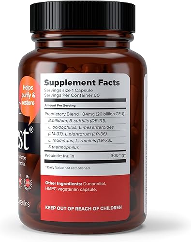 Miniatura 2 de BiotiQuest Probióticos centrados en el corazón para apoyar el sistema cardiovascular y la salud cardíaca, 12 mil millones de UFC, sin OMG y sin