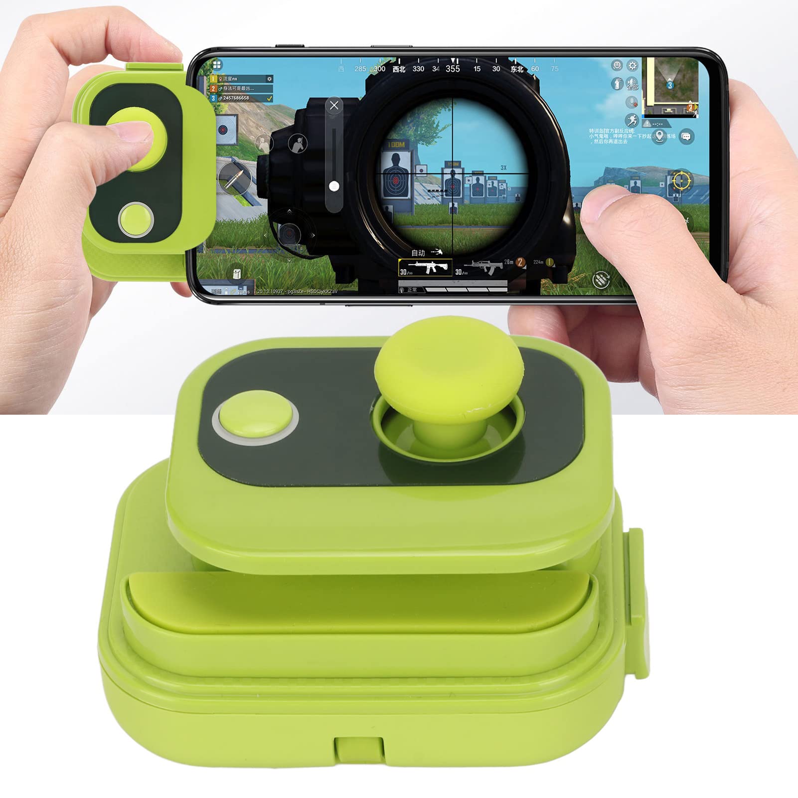 VBESTLIFE Handy-Spiel-Joystick, Smartphone- und Tablet-Game-Controller, Touchscreen-Joypad für Android, für Hongmeng OS 9.0+ (Grün)