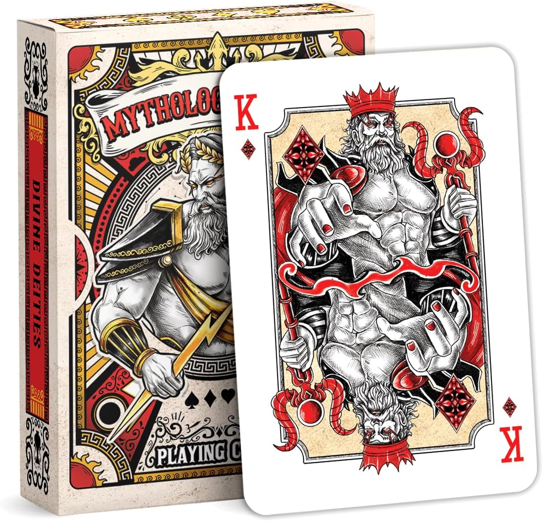 99FOX Mythology Deities Playing Cards Gods Goddesses Card Deck for Adults and Teens