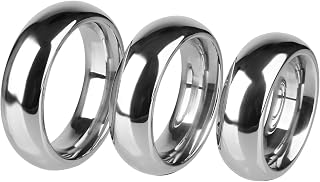 Beauty7 Master 1.5"/1.75"/2" Heavy Stainless Steel Male Cock Ring Penis Loop C-Ring Stronger Erection Enhancer Delay Ejaculation (1.5/1.75/2 inch)