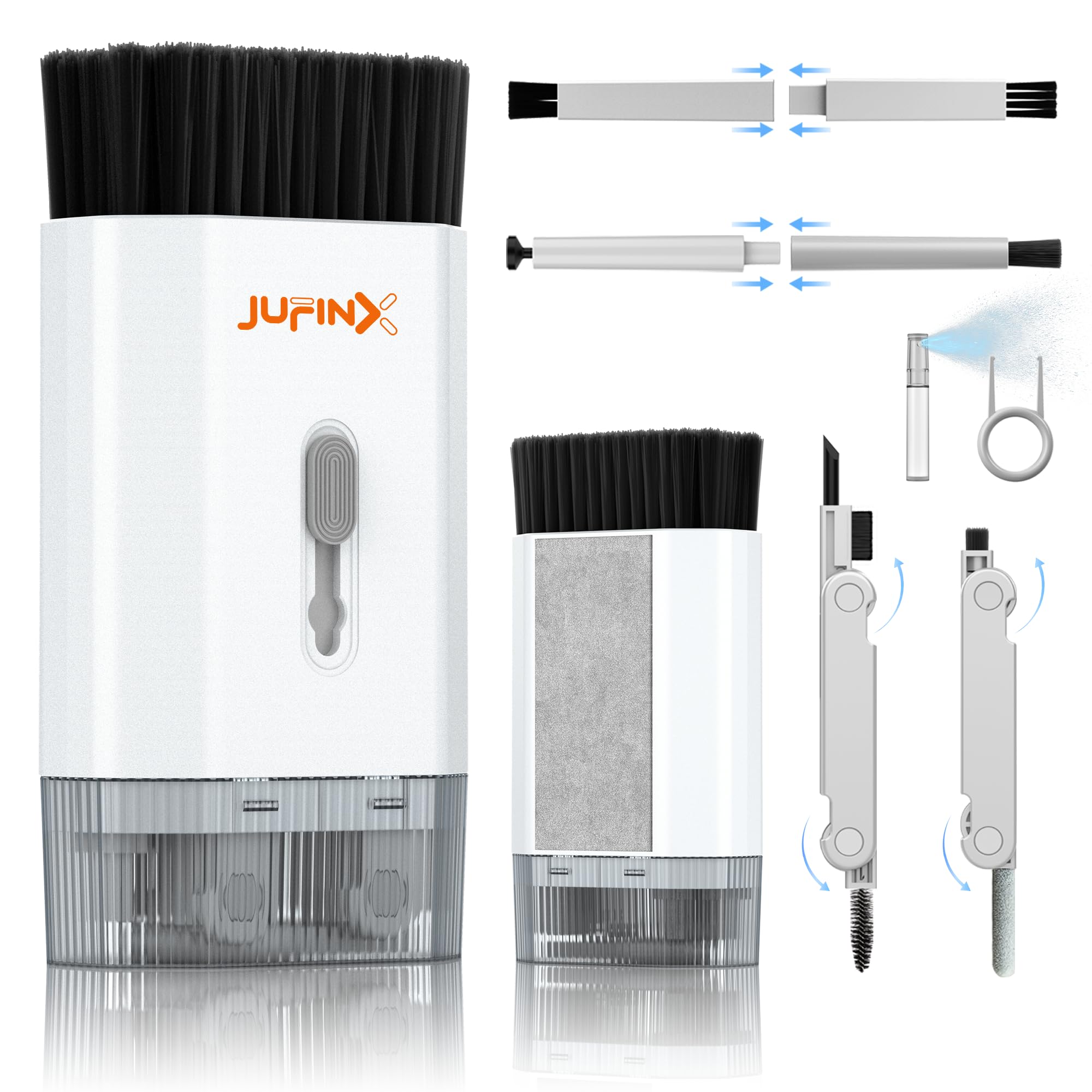 JUFINX Keyboard Cleaning Kit-13-in-1 Multifunctional Cleaner Kit-Laptop Cleaner Compatible with iPad iPhone Pro Earbuds Airpod MacBook-Electronics