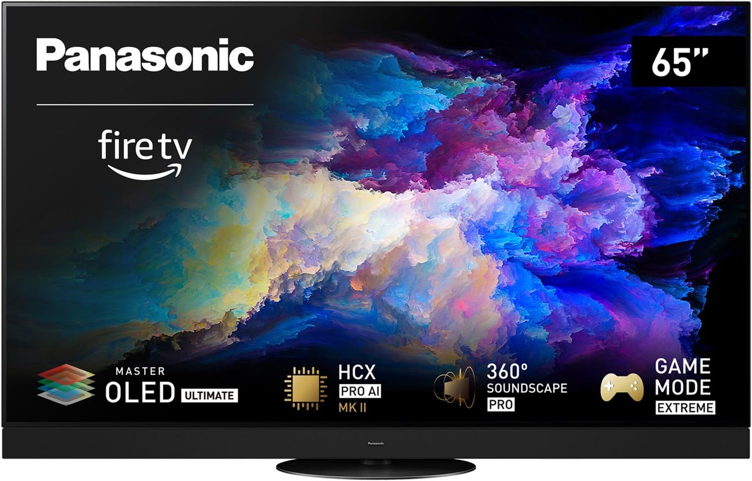 Panasonic 65 Zoll OLED-Fernseher mit Fire TV, Master OLED Ultimate, HCX Pro AI MK II, 360° Soundscape Pro, Game Mode Extreme