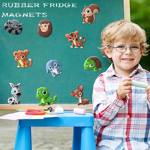 Miniatura 7 de Imanes de refrigerador para niños  Imanes de nevera para niños pequeños de 1 a 3 años, imanes magnéticos seguros de espalda completa, juguete