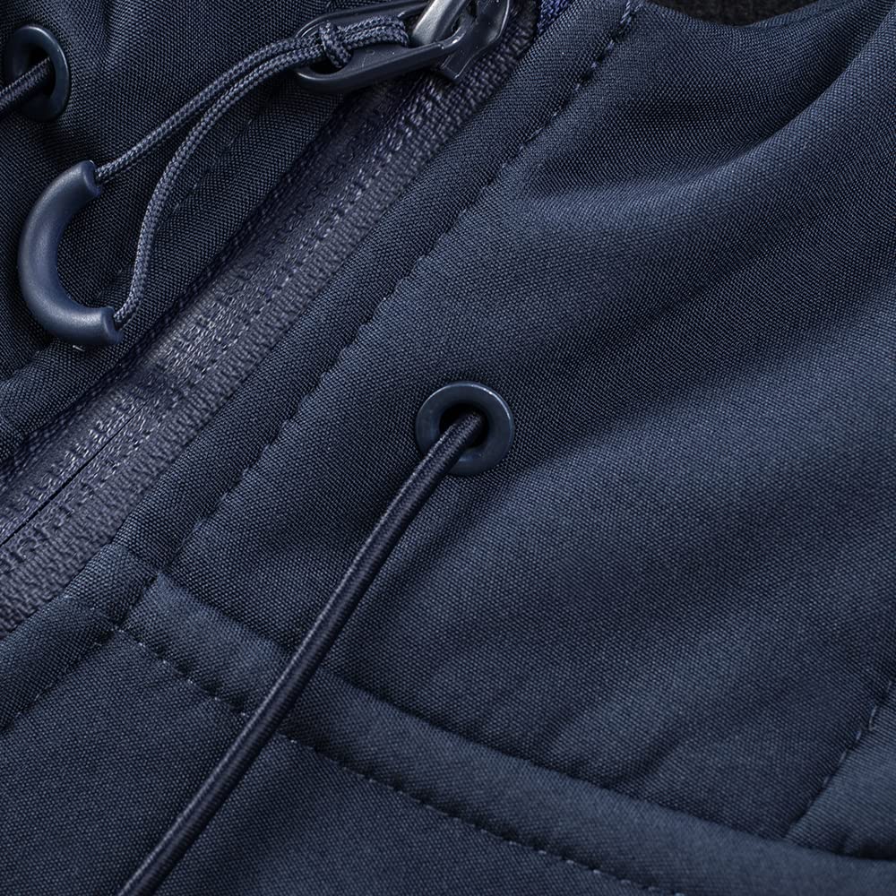 TONY BACKER Giacca Jacket Uomo In Softshell Impermeabile Antivento con Cappuccio Giubbotto Caldo Per Trekking Casual 6860